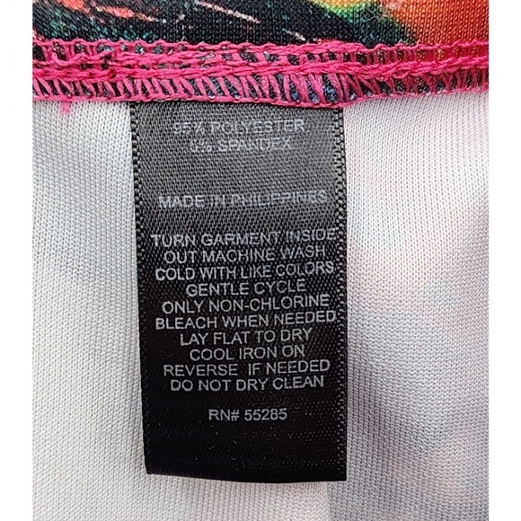 Express Colorful Floral Pleated High Waisted Skater Skirt Size Small - Picture 6 of 7